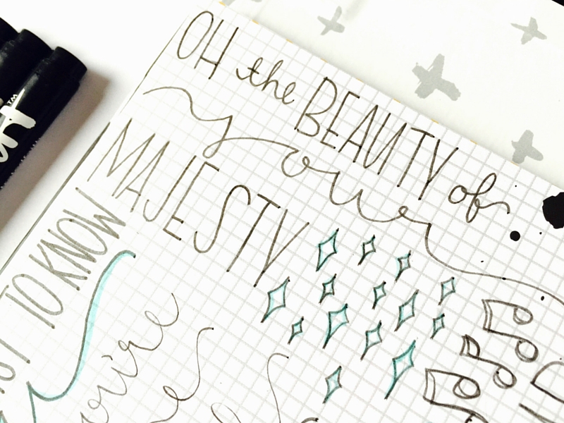 Worship Doodles | Lettering with Leeland