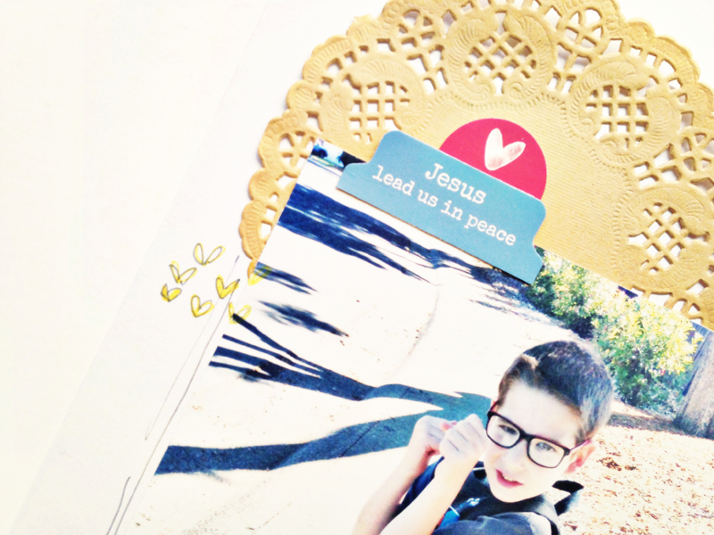 process video - mixed media scrapbooking art journaling by Andrea Gray