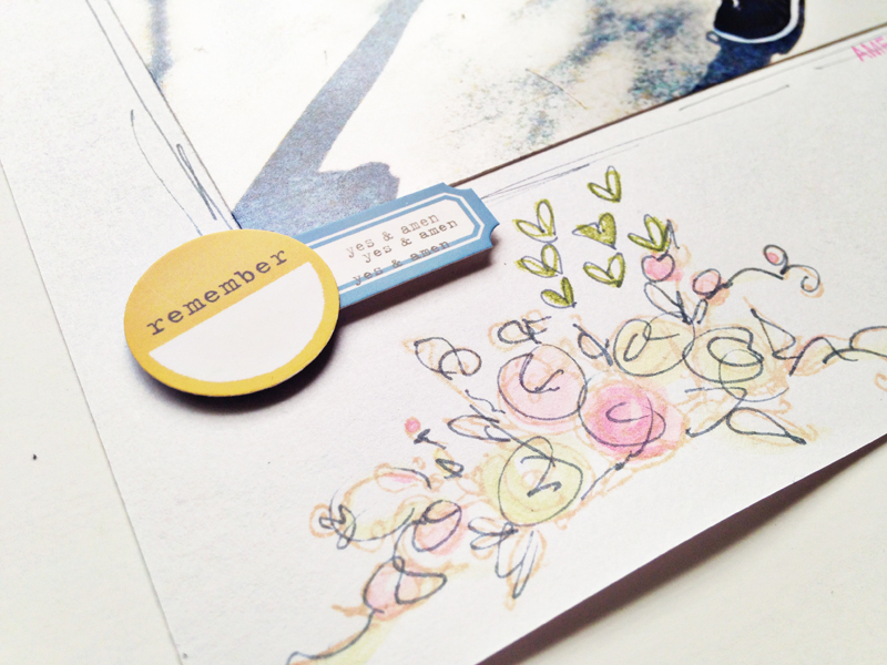 process video - mixed media scrapbooking art journaling by Andrea Gray