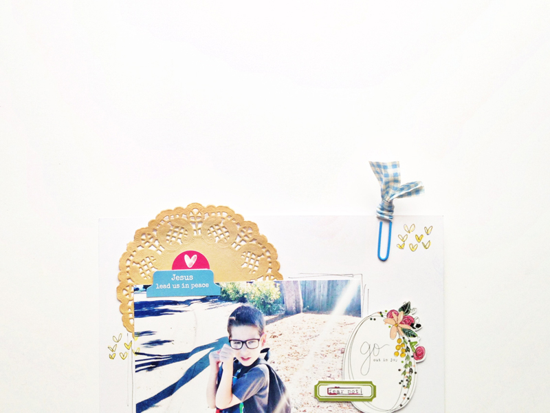 process video - mixed media scrapbooking art journaling by Andrea Gray