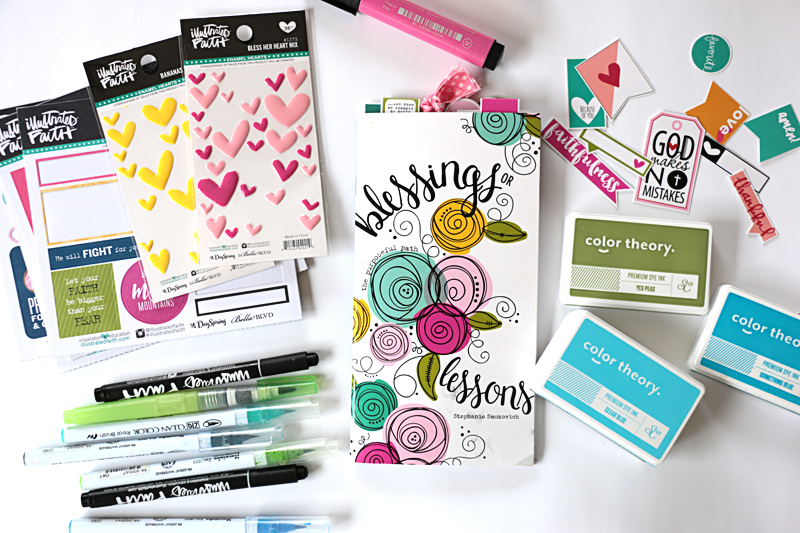 process video by Natalie Elphinstone completing the Illustrated Faith Blessings or Lessons Devotional