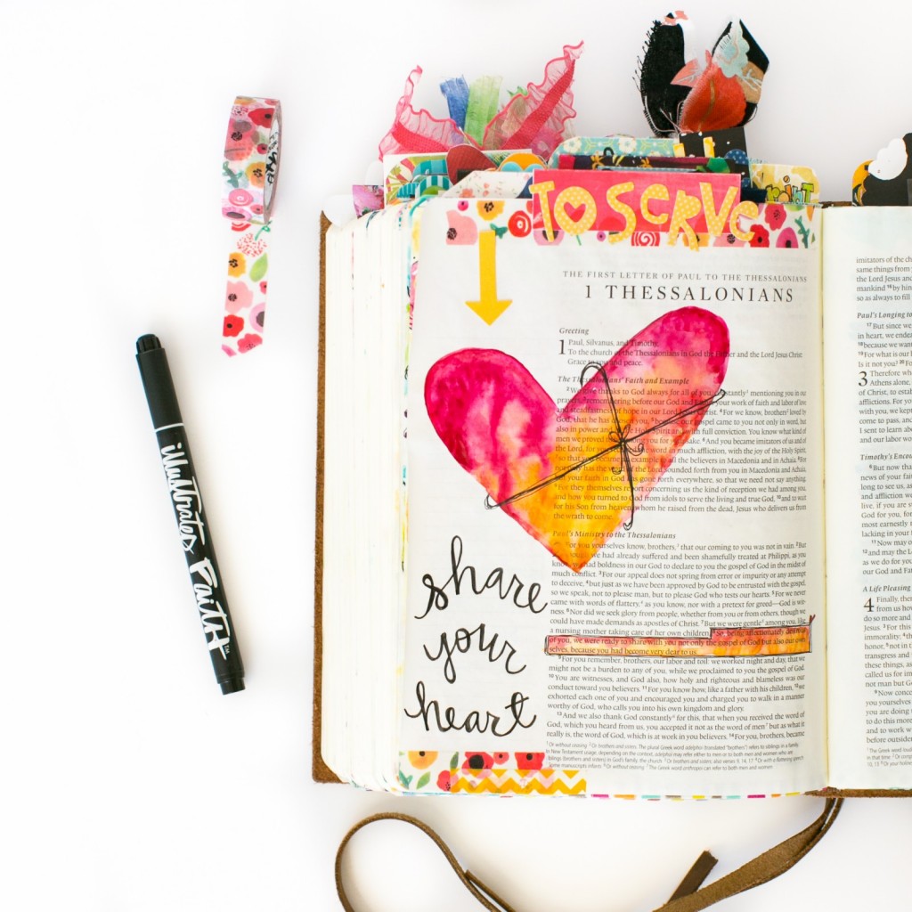 a walk through of some of Amy Bruce's favorite Bible Journaling entries and how this journey has changed her | Illustrated Faith