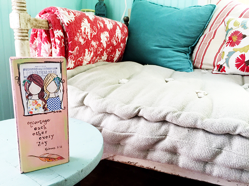 hybrid mixed media faith home decor by Beth Cupitt | Illustrated Faith Guest Blogger