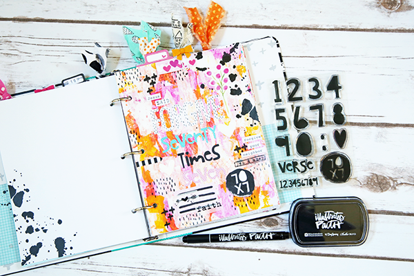 mixed media faith art journaling by Gina Lideros - Seventy Times Seven