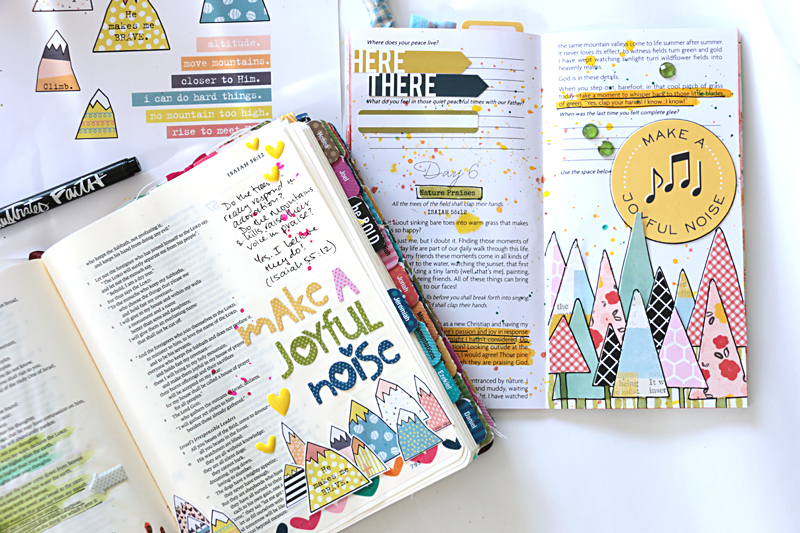 video tutorial - hybrid Bible journaling by Natalie Elphinstone | Make A Joyful Noise | Yes & Amen devotional