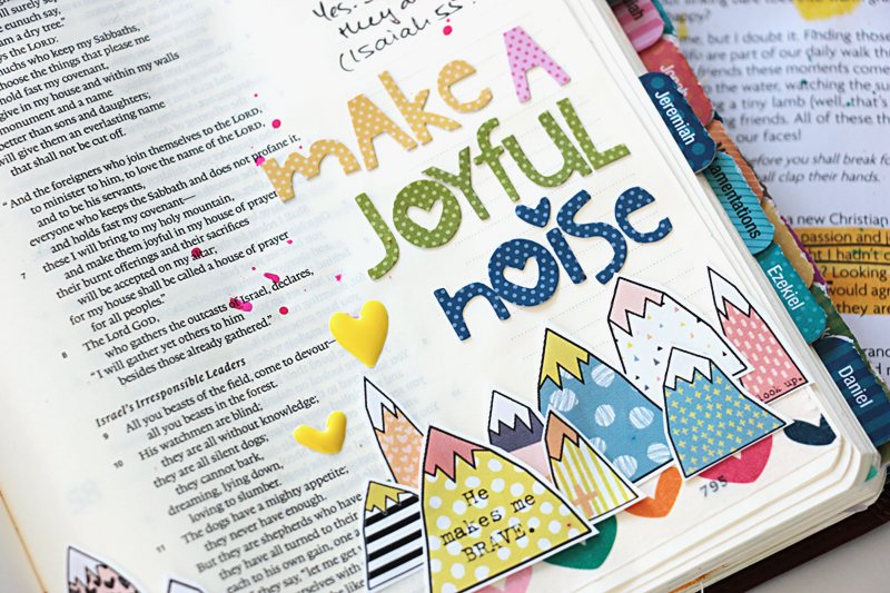 video tutorial - hybrid Bible journaling by Natalie Elphinstone | Make A Joyful Noise | Yes & Amen devotional