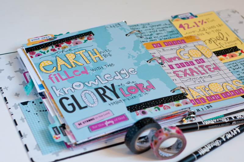 mixed media faith art journaling Praise Book by Jess Robyn
