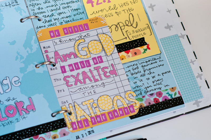 mixed media faith art journaling Praise Book by Jess Robyn