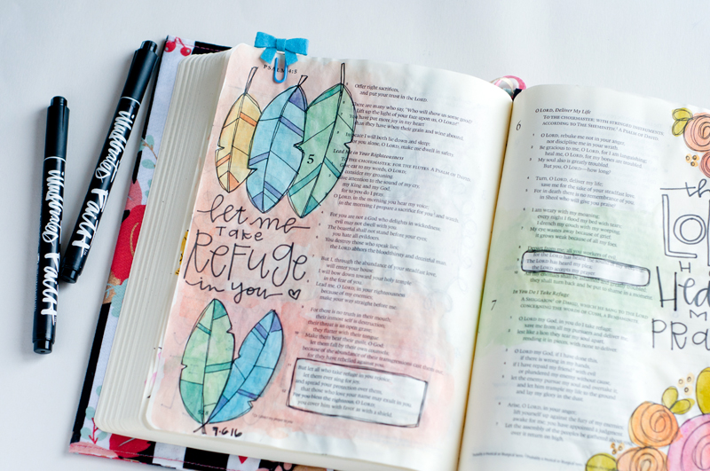 praying and painting through the Psalms with Jess Robyn | Bible Journaling