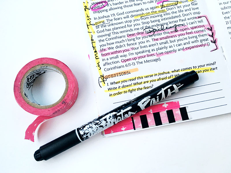mixed media art journaling | Stop In The Name of Love by Bailey Jean Robert | I Am Strong Devotional featuring Wilna Furstenberg