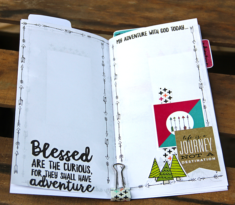hybrid traveler's notebook assembly and decoration process video by Allie Trumpower for Illustrated Faith