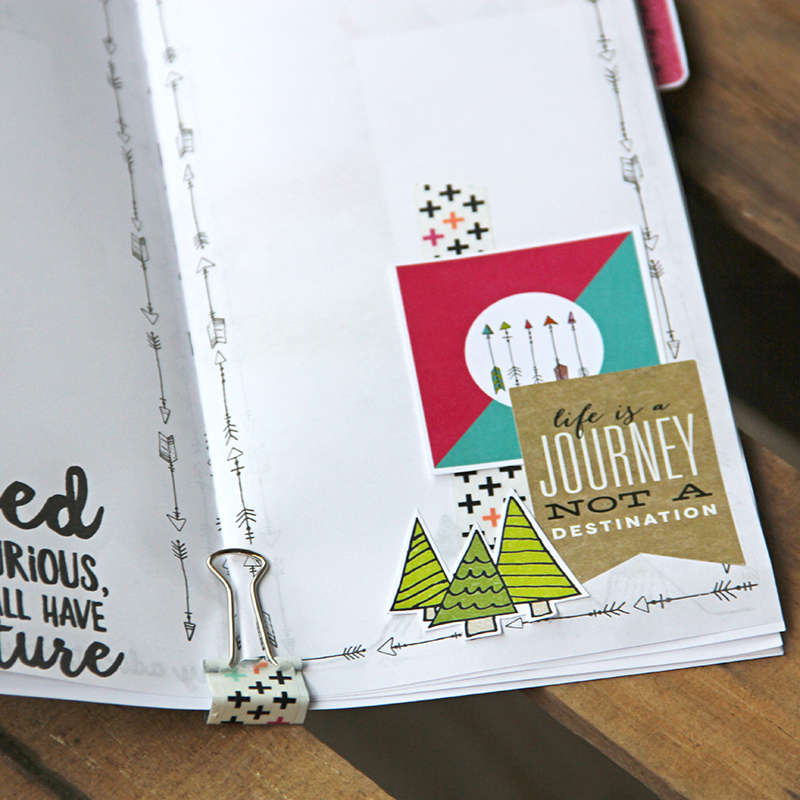 hybrid traveler's notebook assembly and decoration process video by Allie Trumpower for Illustrated Faith