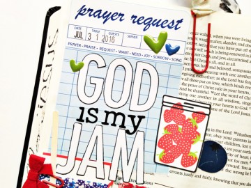 hybrid Bible journaling process video by Andrea Gray