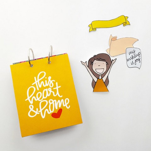 hybrid mini album step by step process tutorial | Practicing the Possible Mini Book with Brandi Kincaid