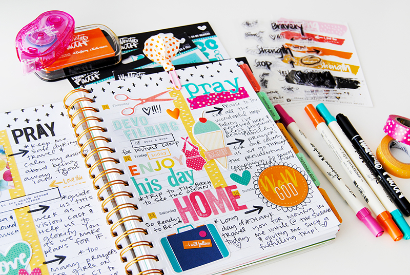 hybrid and papercrafting creative faith planner by Elaine Davis | Illustrated Faith by Bella Blvd