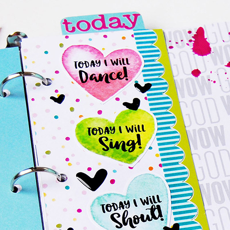 hybrid paper crafting praises bookmark by Elaine Davis