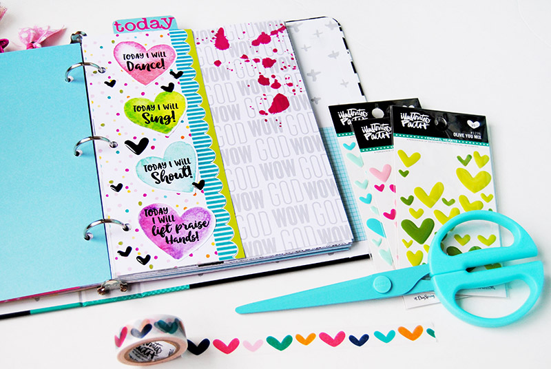 hybrid paper crafting praises bookmark by Elaine Davis