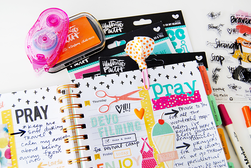 hybrid and papercrafting creative faith planner by Elaine Davis | Illustrated Faith by Bella Blvd