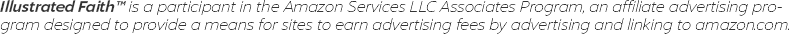 Illustrated Faith Amazon affiliate disclosure Blog Image