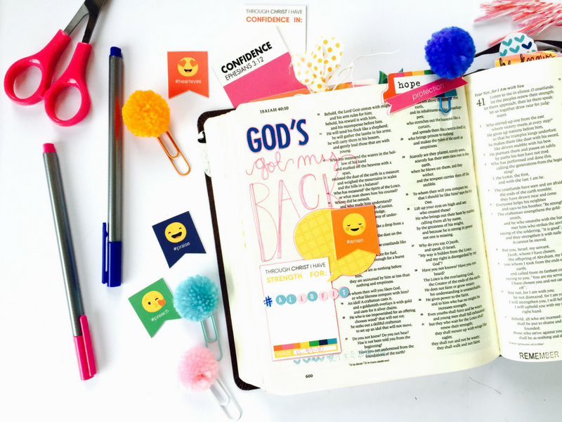 Our Protector by Tawni Sattler | Isaiah 41:10 | Illustrated Faith bible journaling