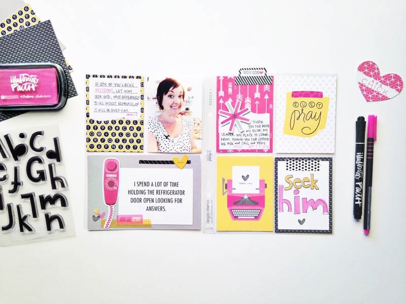 process video faith pocket scrapbooking by Andrea Gray | Seek Him and Pray