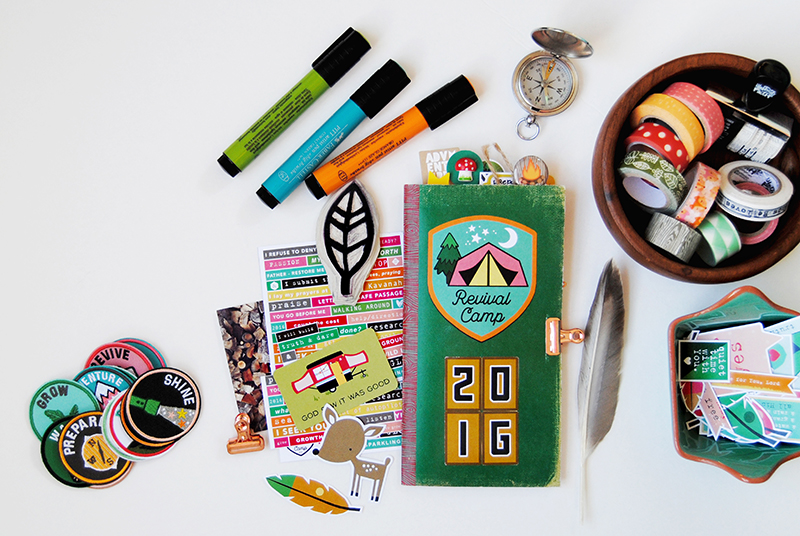 hybrid faith art journaling | 7 Things I Learned At Revival Camp by Elaine Davis | Illustrated Faith Revival Camp