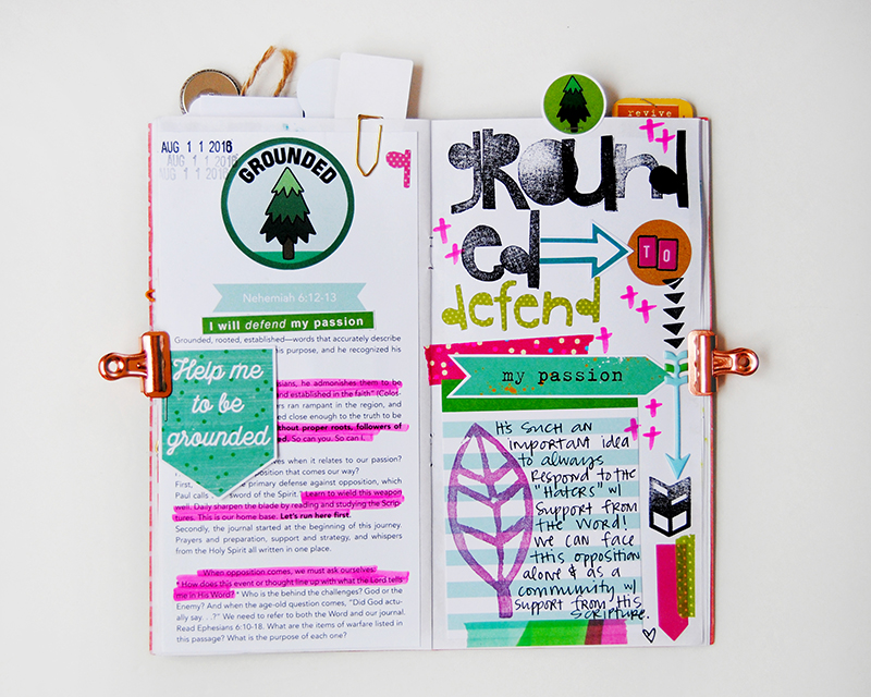 hybrid faith art journaling | 7 Things I Learned At Revival Camp by Elaine Davis | Illustrated Faith Revival Camp