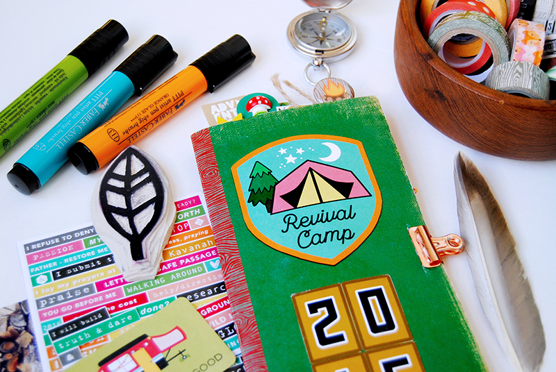 hybrid faith art journaling | 7 Things I Learned At Revival Camp by Elaine Davis | Illustrated Faith Revival Camp