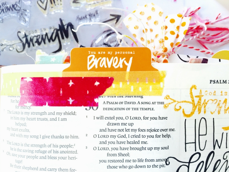 In My Defense | Illustrated Faith Bible Journaling | Hand Lettering | Tawni Sattler | Illustrated Faith I Am Strong Devotional by Wilna Furstenberg