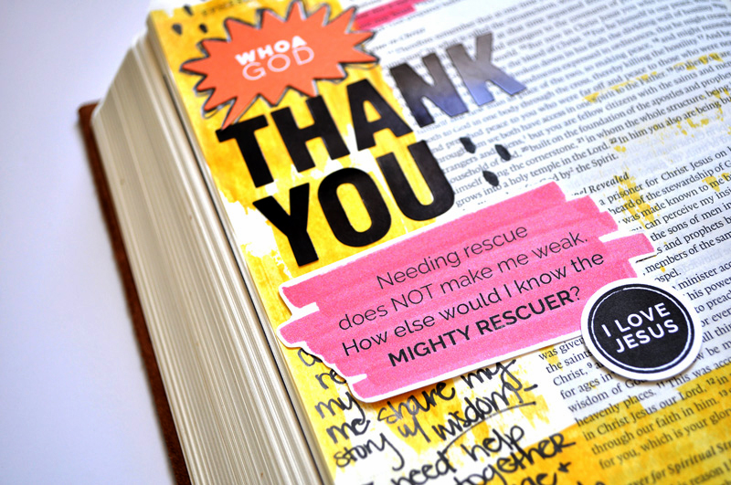 hybrid mixed media art journaling Bible entry by Leah Schumacher  | Mess is part of the Dealio