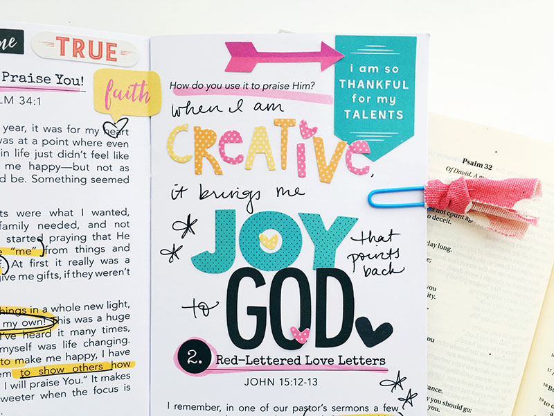 journaling and Bible journaling by Bailey Robert | How He Loves devotional kit featuring Stephanie Buice
