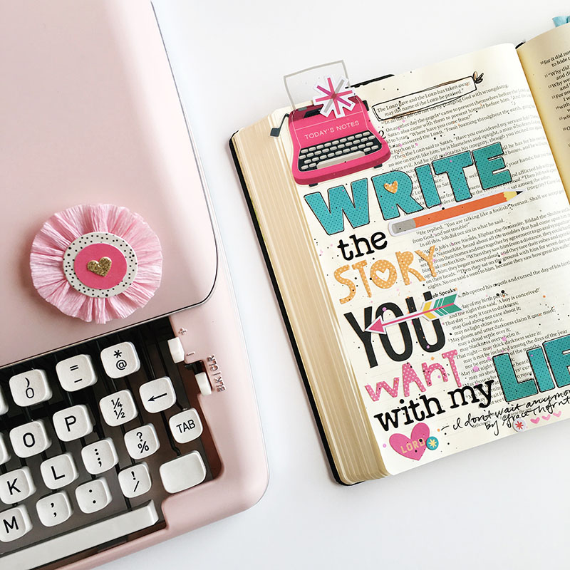 Write Your Story | Bible journaling entry by Bailey Robert | Illustrated Faith Bright & Brave |