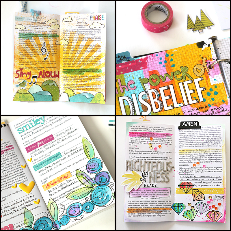 a history and walk through of Natalie Elphinestone's Illustrated Faith journey | Bible Journaling, Praise Book, Devotional Traveler's Notebook, Illustrated Faith planner