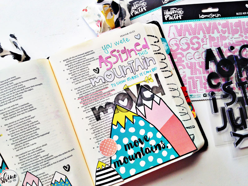 process video | hybrid mixed media Bible journaling by Andrea Gray