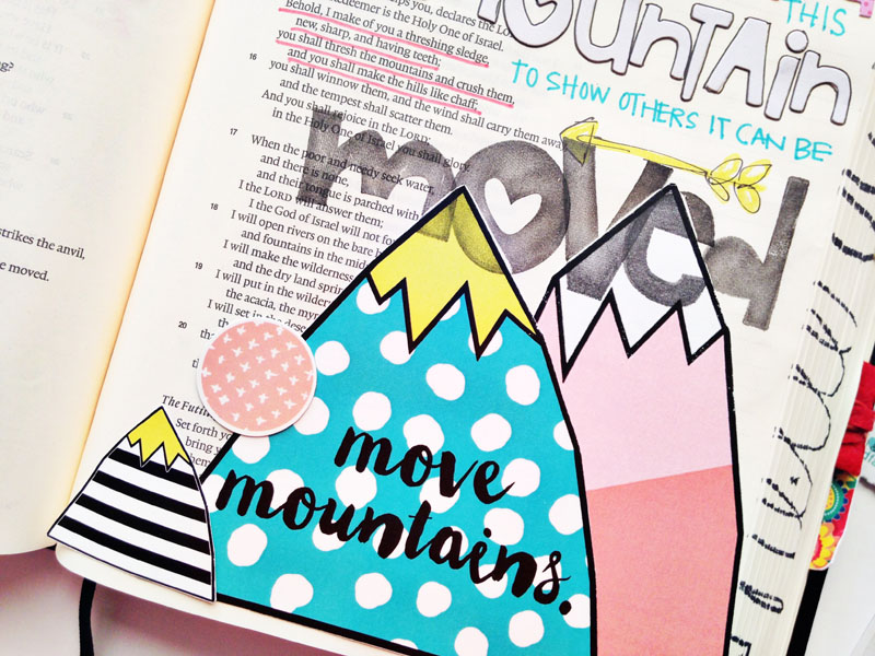 process video | hybrid mixed media Bible journaling by Andrea Gray