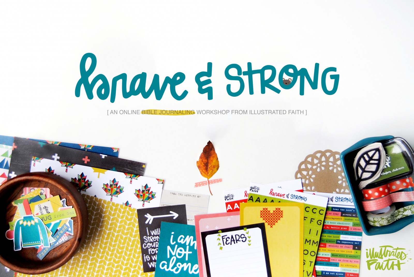 video tutorial - planner pocket insert by Andrea Gray | Illustrated Faith Brave & Strong | digital hybrid faith planner/journal