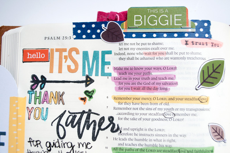 digital hybrid bible journaling by Leah Schumacher | Shift Your Compass
