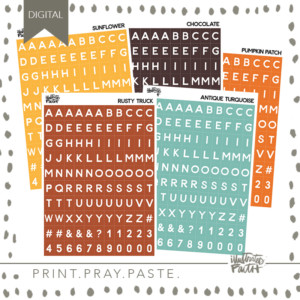 Tile Alpha Set | November 2017 Colors