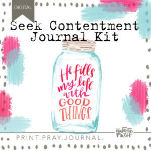 Print Pray Journal | Seek Contentment Journal Kit