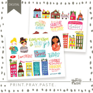 Print Pray Paste | Seek Contentment Elements