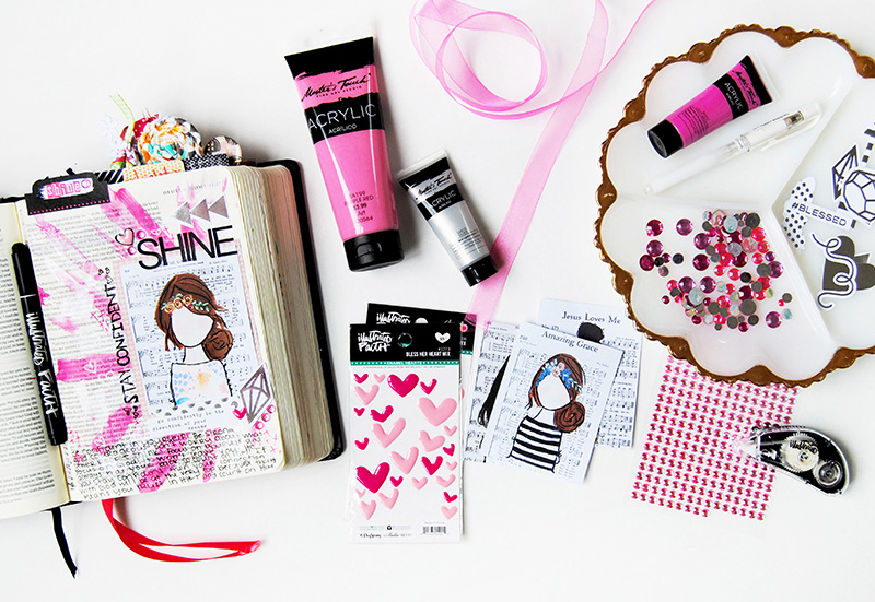 digital hybrid mixed media bible journaling | Teen Topic with Abigail Clone: Shining through Confidence!