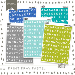 Tile Alpha Set | Cool Colors