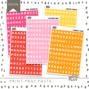 Tile Alpha Set | Warm Colors