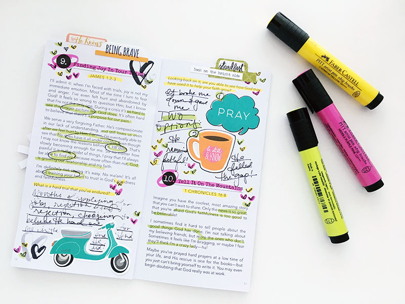 mixed media faith art journaling by Bailey Robert | Be Still, Beloved | How He Loves Us, Day 9
