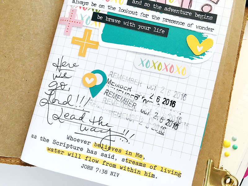 traveler's notebook entry by Bailey Robert | Worth the Wait series intro | Illustrated Faith by Bella Blvd You Are Loved Collection