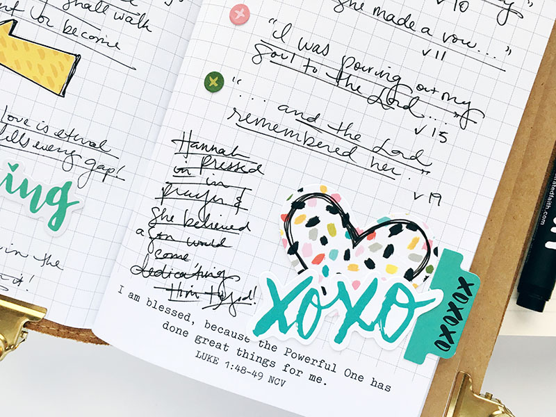 traveler's notebook entry by Bailey Robert | Worth the Wait series intro | Illustrated Faith by Bella Blvd You Are Loved Collection