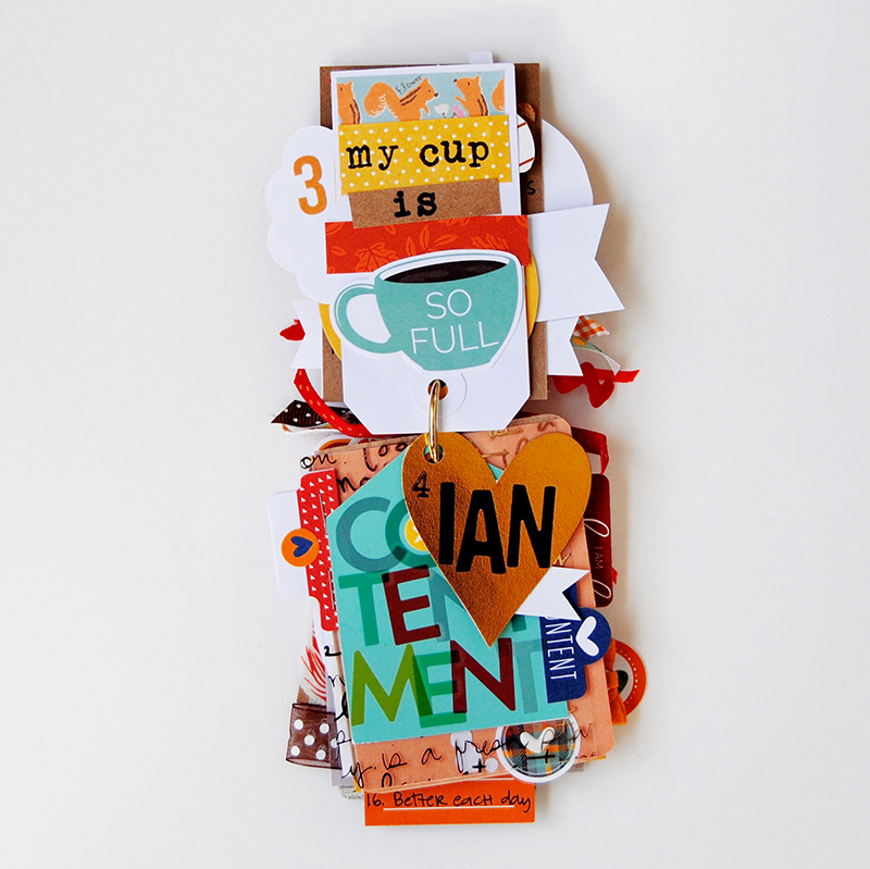 hybrid paper crafting gratitude mini book by Elaine Davis | Illustrated Faith Print & Pray