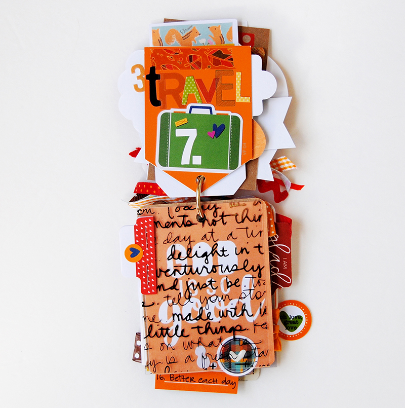 hybrid paper crafting gratitude mini book by Elaine Davis | Illustrated Faith Print & Pray