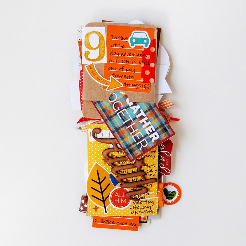 hybrid paper crafting gratitude mini book by Elaine Davis | Illustrated Faith Print & Pray