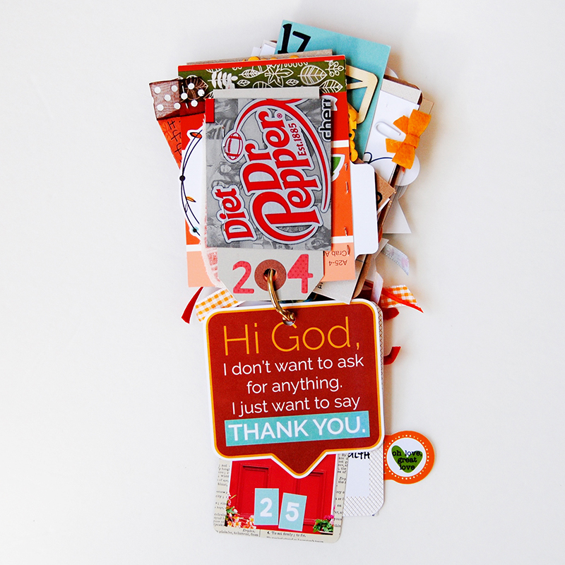 hybrid paper crafting gratitude mini book by Elaine Davis | Illustrated Faith Print & Pray